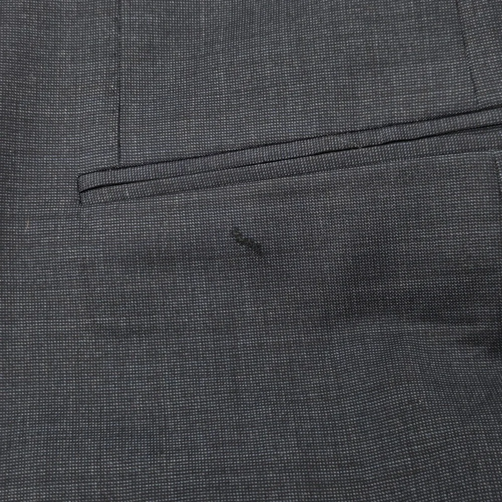 Banana Republic Reda Flexo Blazer Sport Coat Men 46R Tailored Slim Blue Nailhead